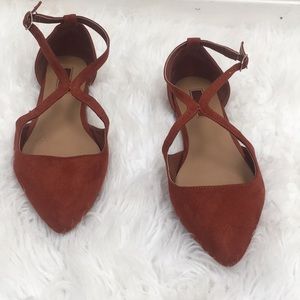 Suede flats